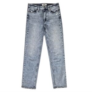Paige Jeans Noella Straight Leg Light Wash Distressed sz 24